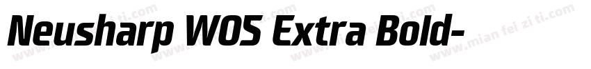 Neusharp W05 Extra Bold字体转换